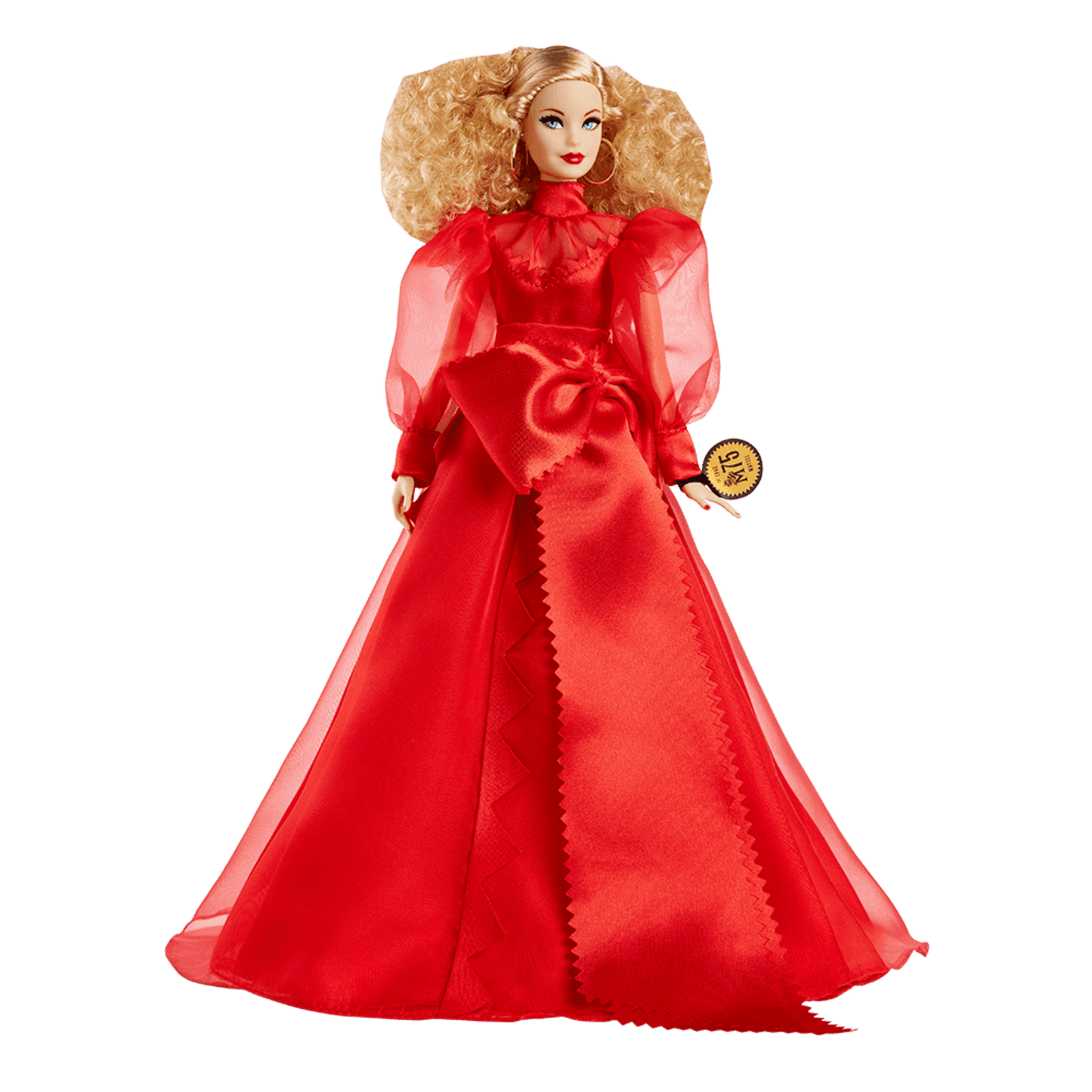 Barbie Collector Mattel 75th Anniversary Doll (12-in Blonde) in Red Gown - Búp Bê Sưu Tầm Kỷ Niệm 75 Năm - Barbie Signature - Hình ảnh sản phẩm