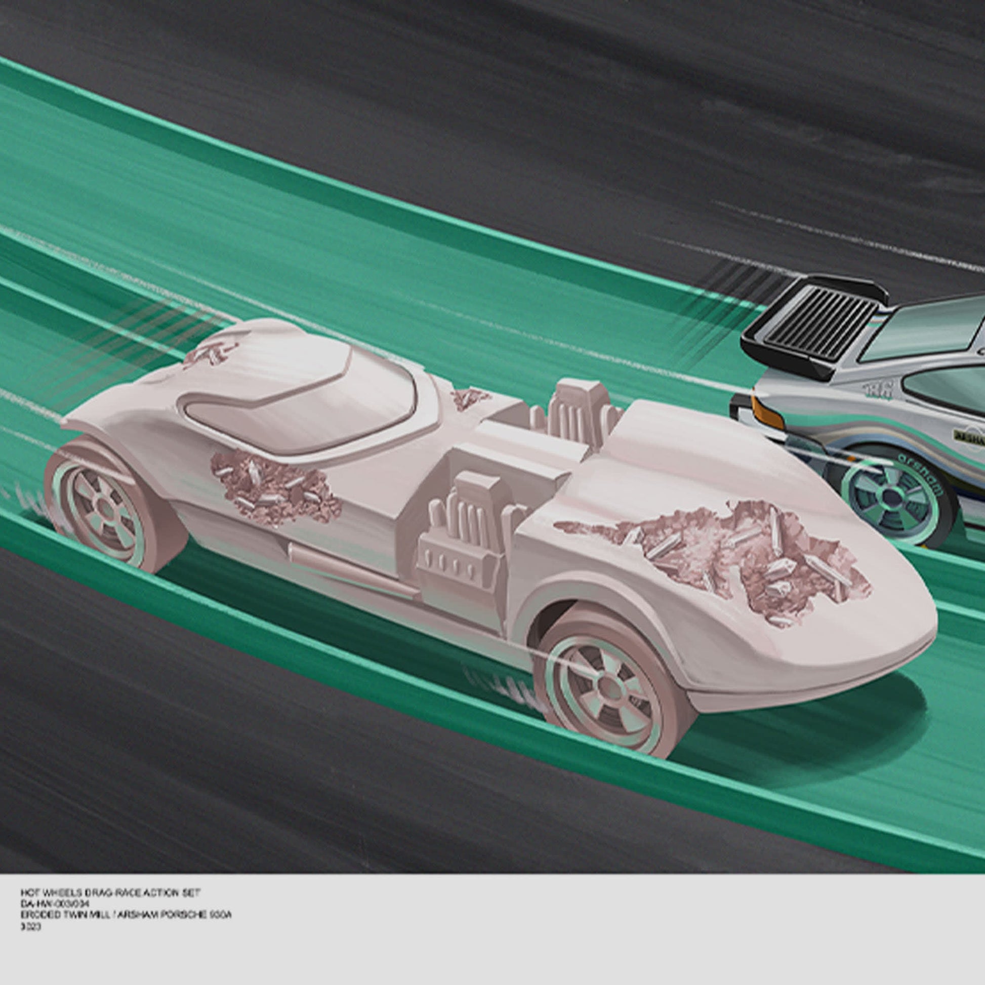 Hot Wheels x Daniel Arsham Legends Archive Lap 3 Poster - Áp Phích Nghệ Thuật Sưu Tầm - Hot Wheels - Góc nhìn khác 3