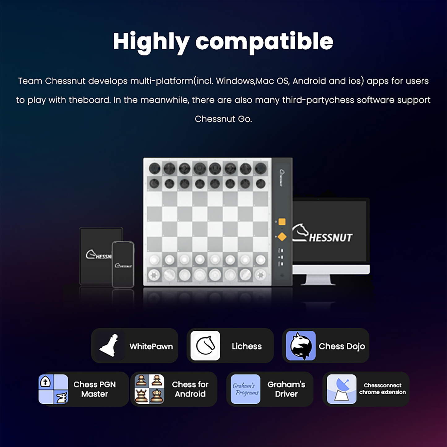 Chessnut Go Ultimate Portable Travel Electronic Chessboard