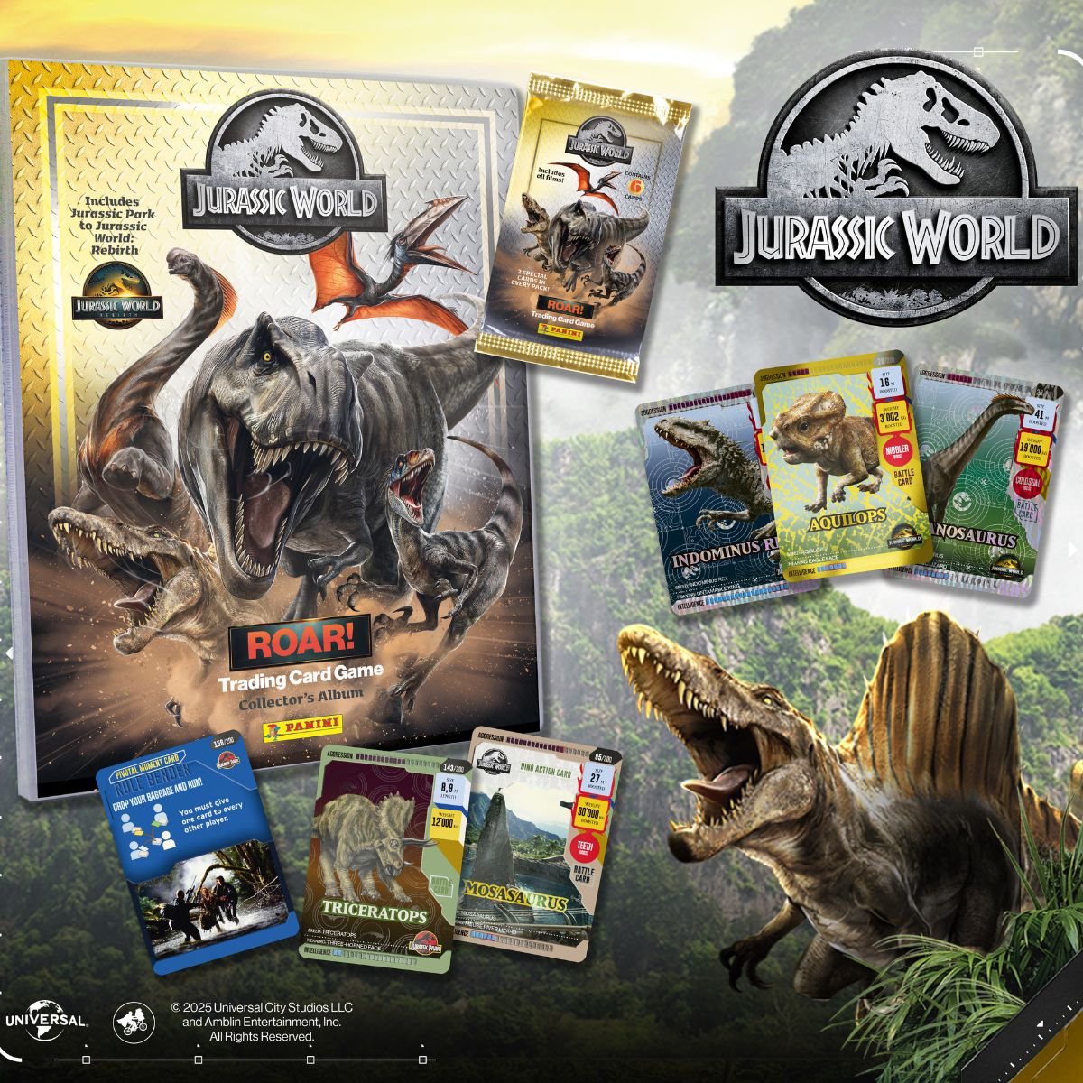 Gói Thẻ Hình Jurassic World ROAD PANINI 8051708025293