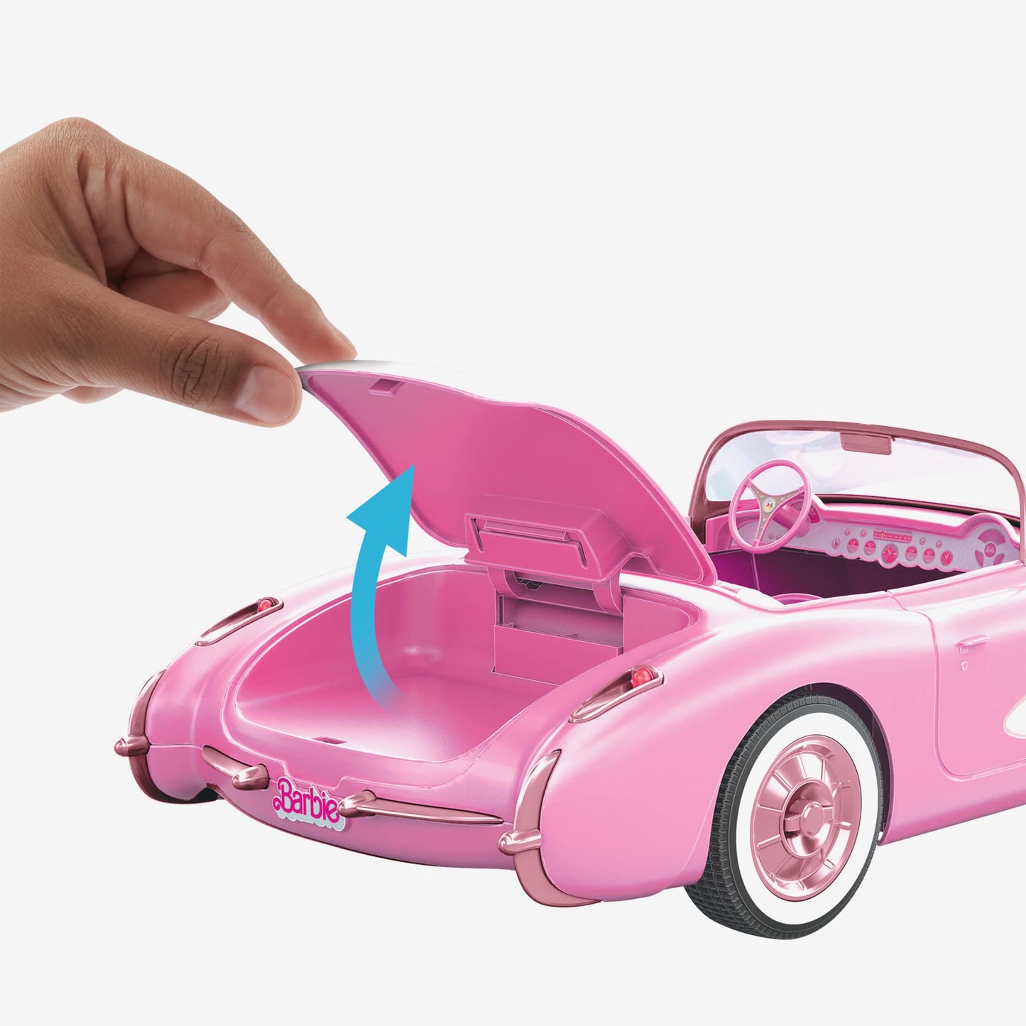 Hot Wheels RC Barbie Corvette - Xe Điều Khiển Từ Xa Corvette Stingray 1956 - Mattel - Góc nhìn khác 3