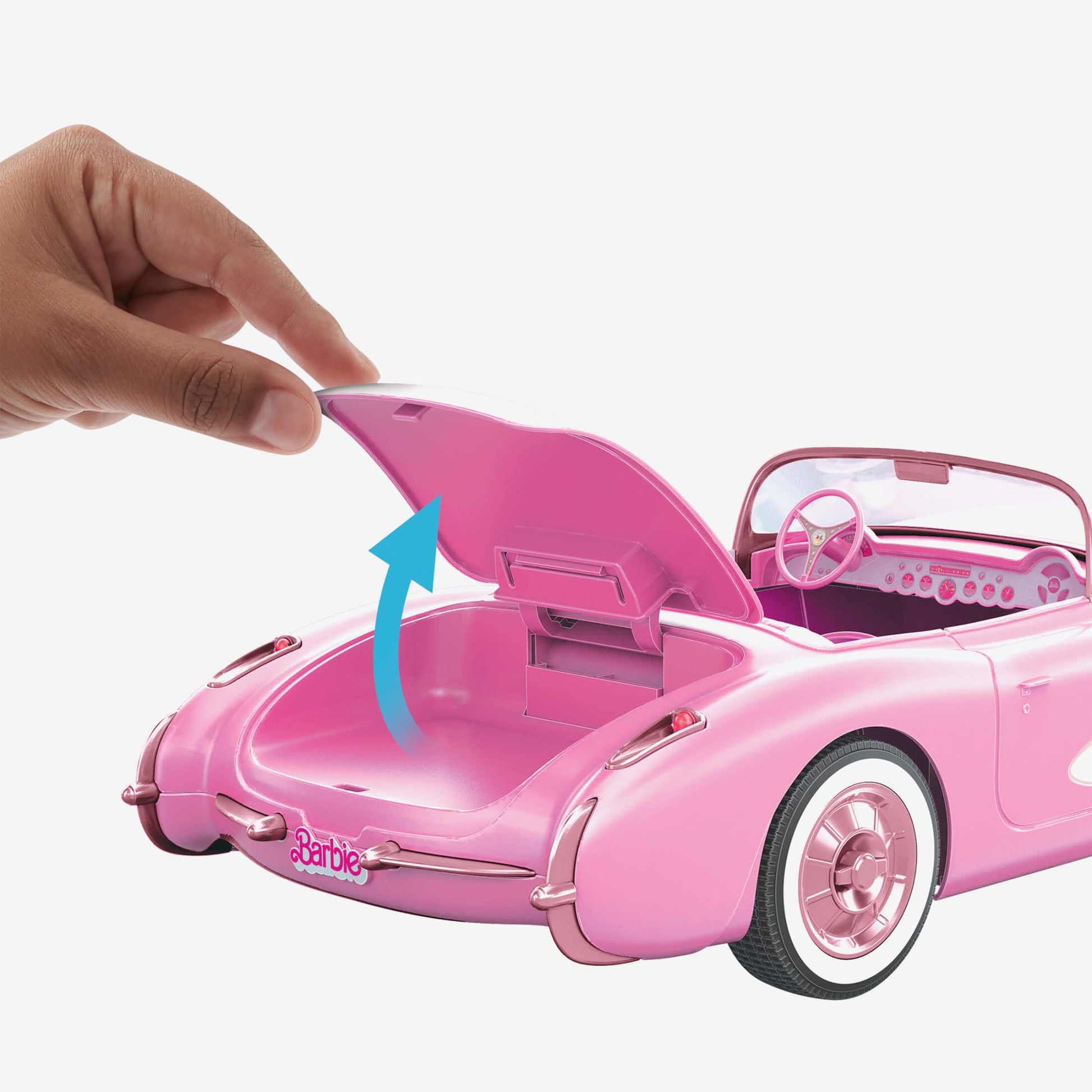 Hot Wheels RC Barbie Corvette - Xe Điều Khiển Từ Xa Corvette Stingray 1956 - Mattel - Góc nhìn khác 3