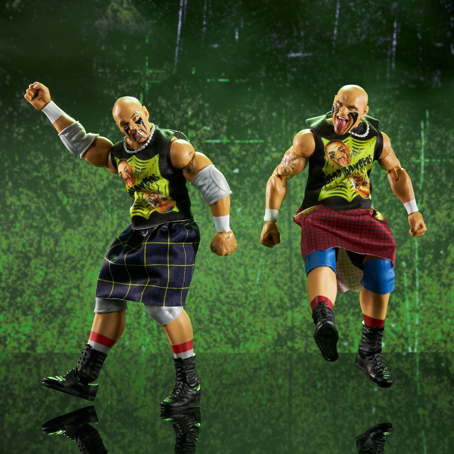 WWE Elite Collection The Headbangers 2-Pack - Bộ 2 Mô Hình Đồ Chơi WWE - Mattel - Góc nhìn khác 3