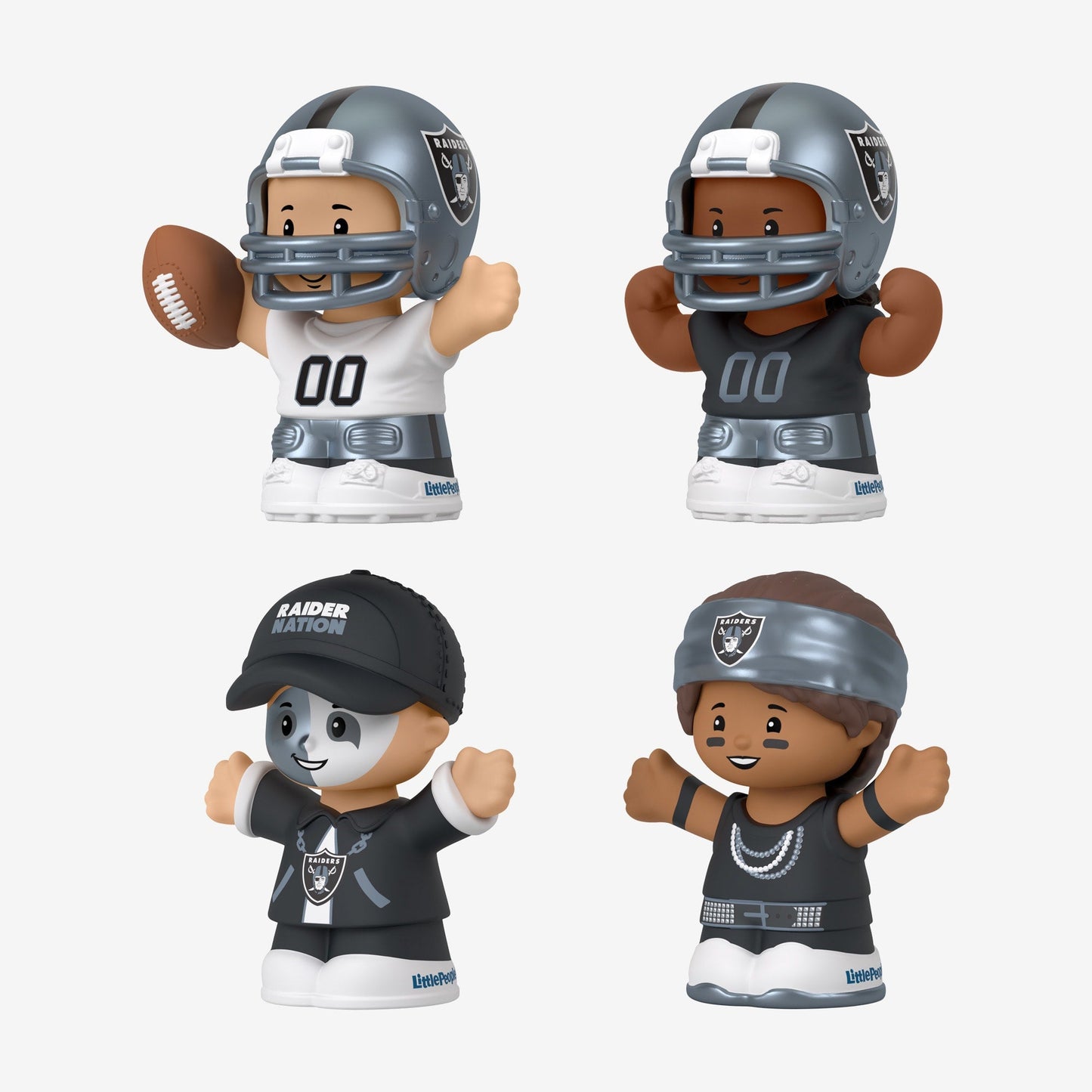 Little People Collector x NFL Las Vegas Raiders Set - Bộ Mô Hình Cầu Thủ & Cổ Động Viên NFL Mattel Fisher-Price - Hình ảnh bổ sung 5