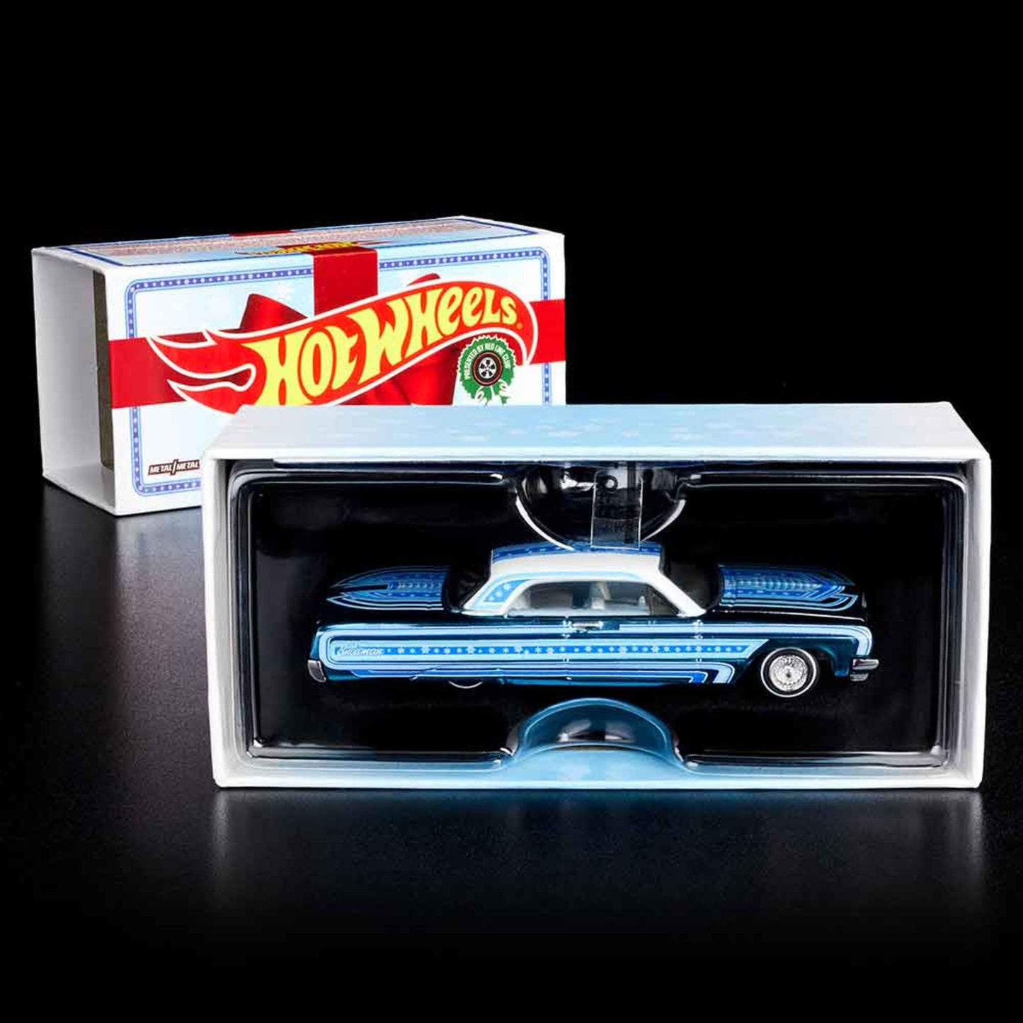 RLC Exclusive Holiday ’64 Impala - Mô Hình Xe Cơ Bắp Sưu Tầm Hot Wheels Red Line Club - Hình ảnh chi tiết 2