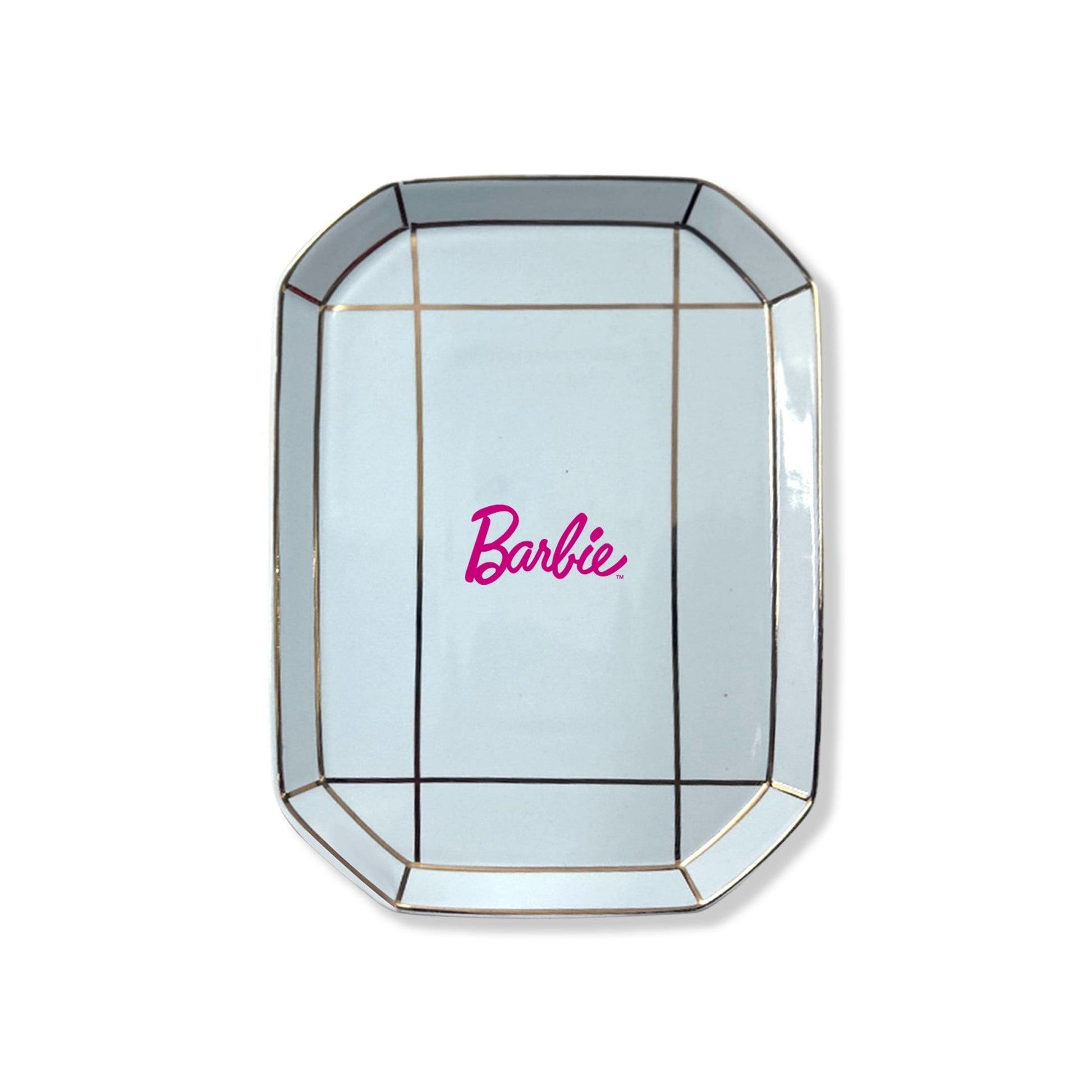 Barbie 1980's Ceramic Trinket Trays - Khay Sứ Đựng Trang Sức Cao Cấp - Mattel Creations - Góc nhìn khác 3