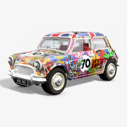 Matchbox x Mr Brainwash 1964 Austin Mini Cooper S Mô Hình Xe Die-cast Nghệ Thuật Matchbox - Hình ảnh sản phẩm