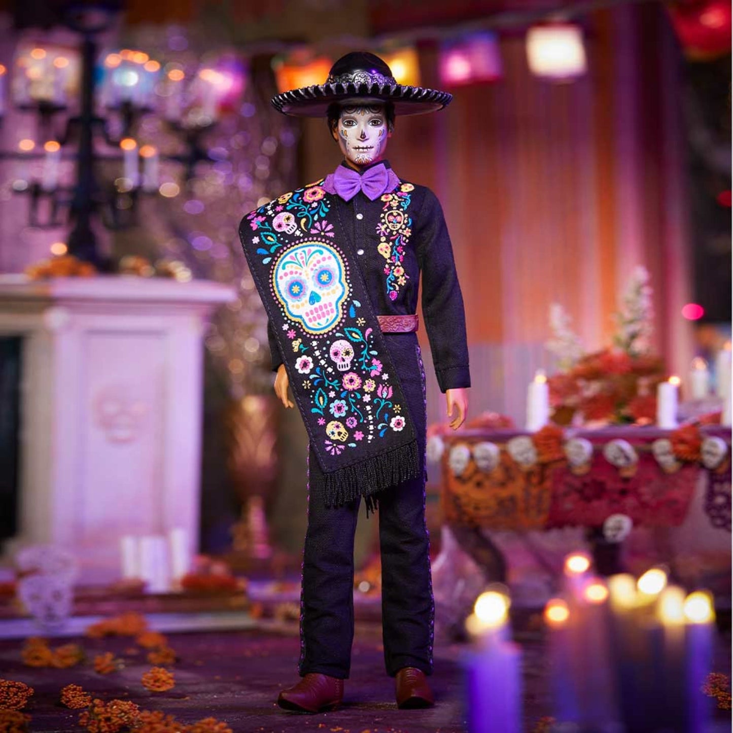 Barbie 2021 Dia De Muertos Ken Doll - Búp Bê Sưu Tầm Lễ Hội Người Chết - Mattel Signature - Hình ảnh bổ sung 9