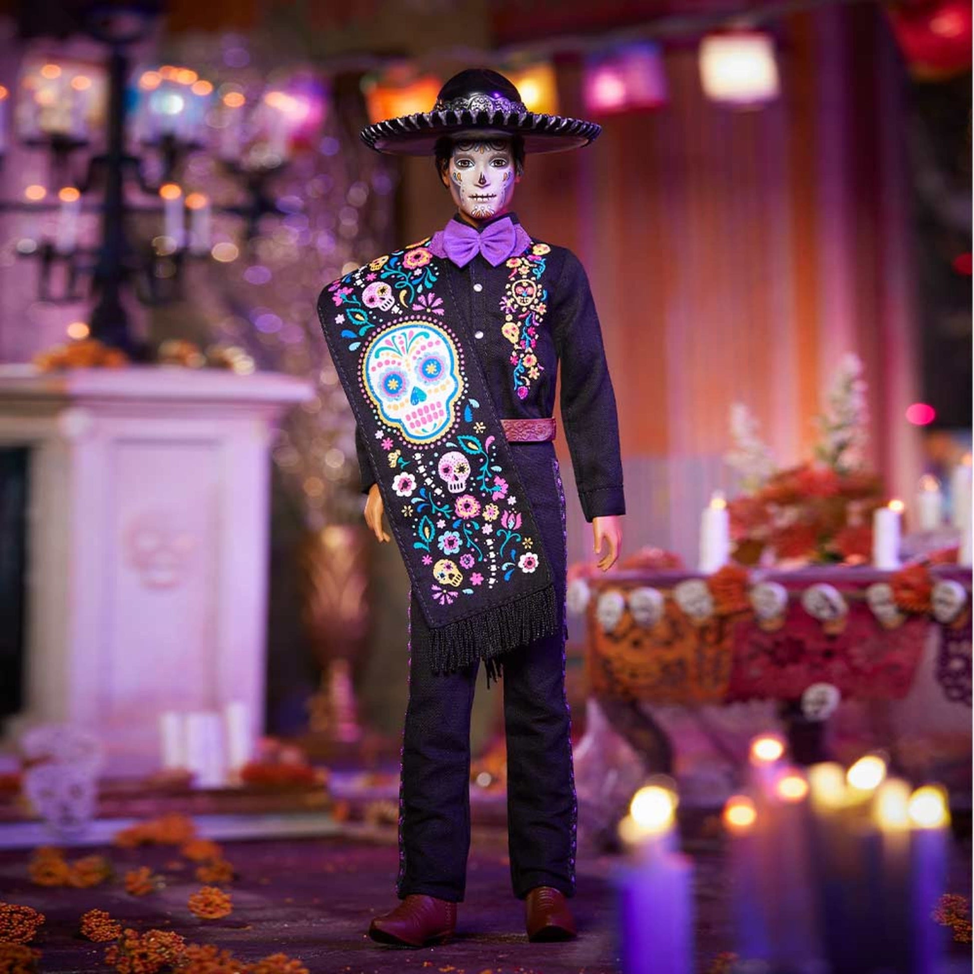 Barbie 2021 Dia De Muertos Ken Doll - Búp Bê Sưu Tầm Lễ Hội Người Chết - Mattel Signature - Hình ảnh bổ sung 9