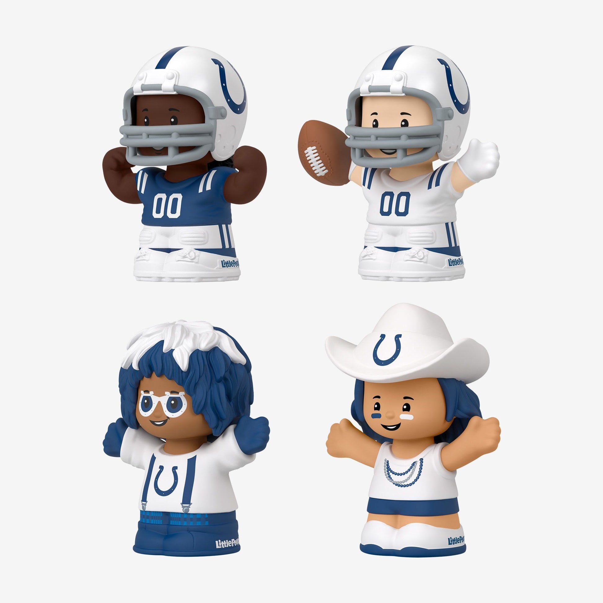 Little People Collector x NFL Indianapolis Colts Set - Bộ Nhân Vật Sưu Tầm Bóng Bầu Dục Mỹ - Mattel HNJ45 - Hình ảnh bổ sung 5