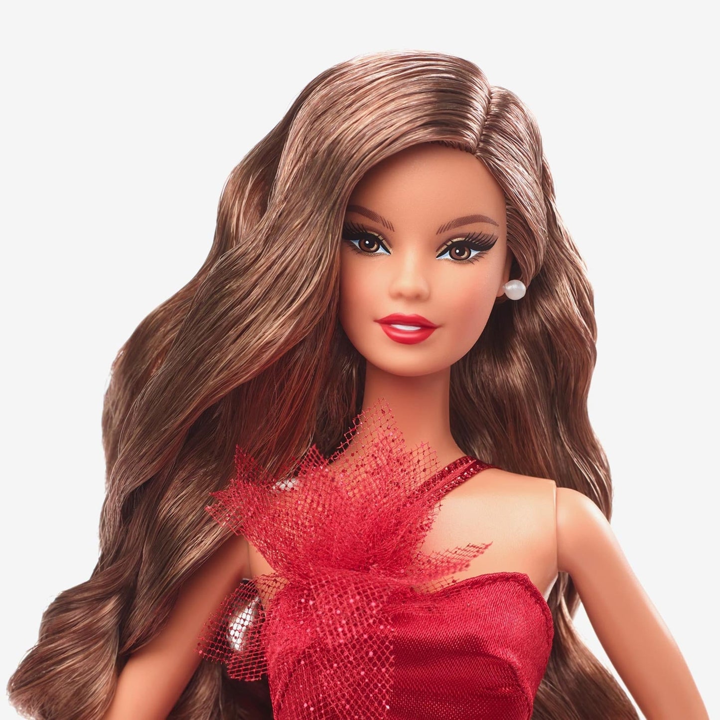 2022 Holiday Barbie, Light-Brown Hair - Búp bê Sưu tầm Lễ hội - Mattel HBY08 - Góc nhìn khác 3
