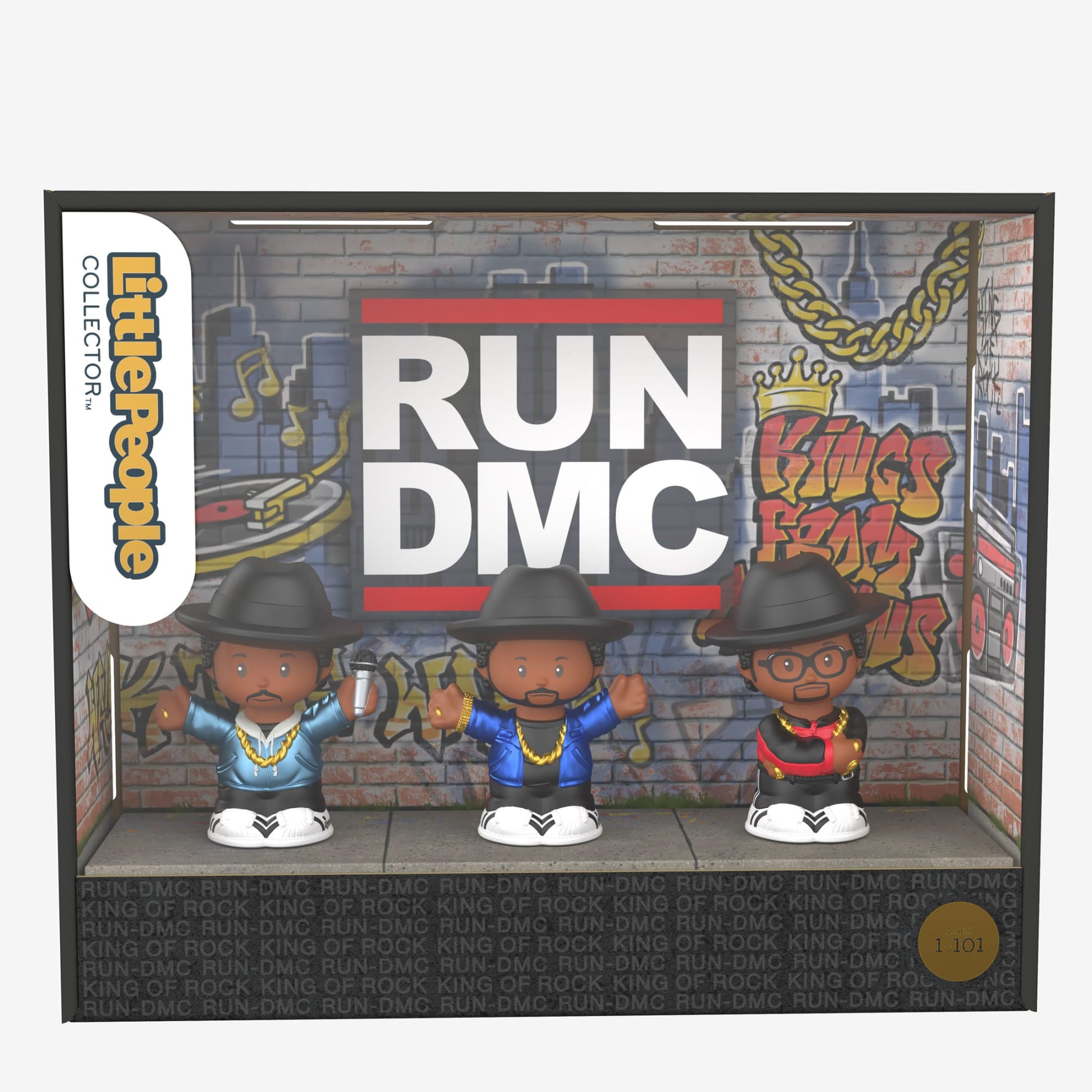 Little People Collector Run DMC Figures - Bộ 3 Mô Hình Hip Hop Sưu Tập - Fisher-Price Mattel Mattel Creations - ảnh 1 - Colle