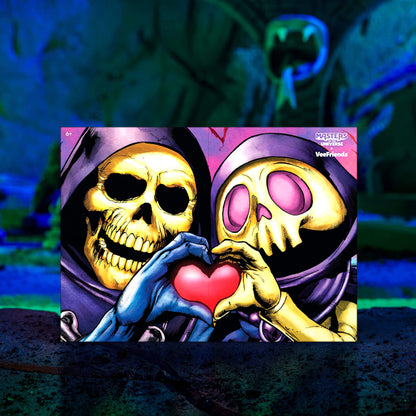 Masters of the Universe Skeletor x VeeFriends Skilled Skeleton 2-Pack - Bộ 2 Mô Hình Khớp Cử Động Mattel Creations