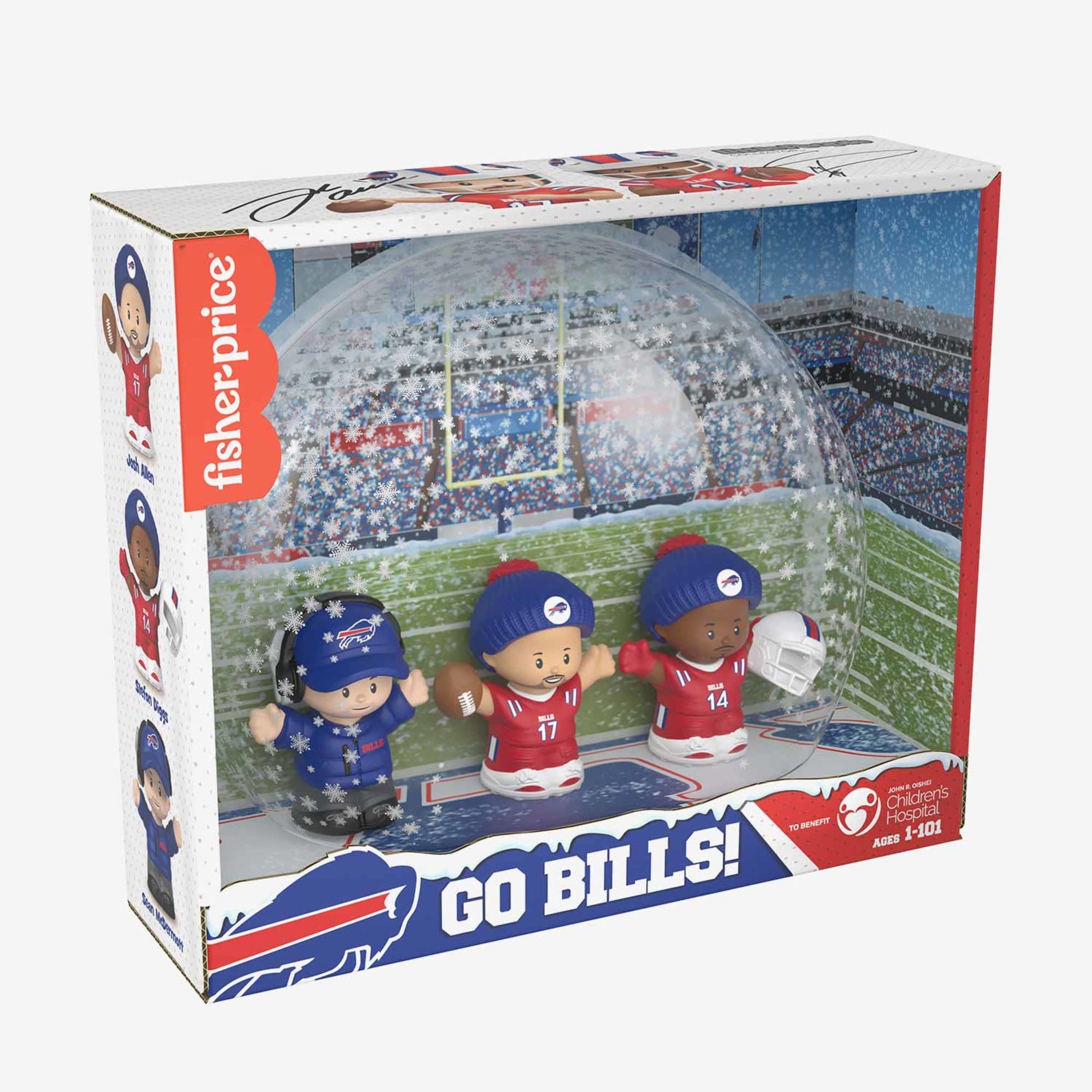 Fisher-Price Little People Go Bills Figure Set - Bộ Mô Hình Sưu Tầm NFL - Fisher-Price - Hình ảnh bổ sung 4