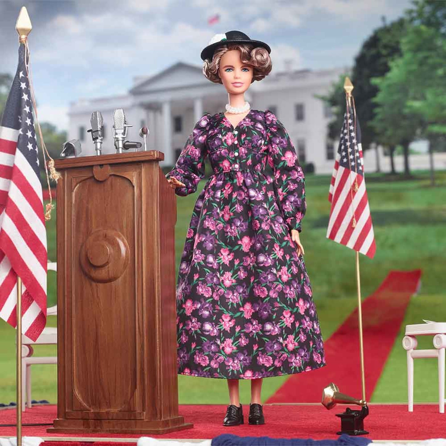 Eleanor Roosevelt Barbie Inspiring Women Doll - Búp bê Sưu tầm Chính hãng - Barbie Signature - Hình ảnh chi tiết 2