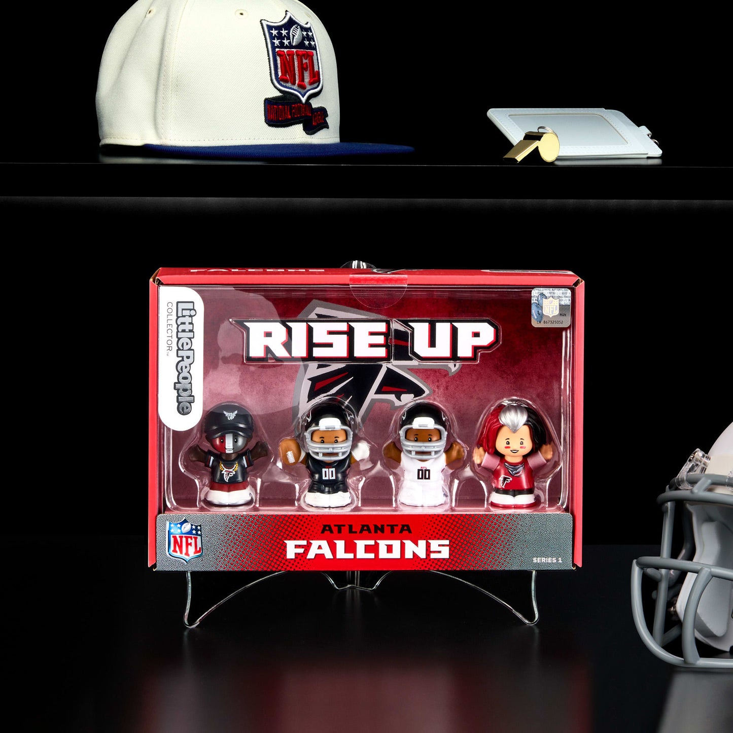 Little People Collector x NFL Atlanta Falcons Set - Bộ Mô Hình Nhân Vật Đồ Chơi Sưu Tầm - Mattel HNJ34 - Hình ảnh sản phẩm