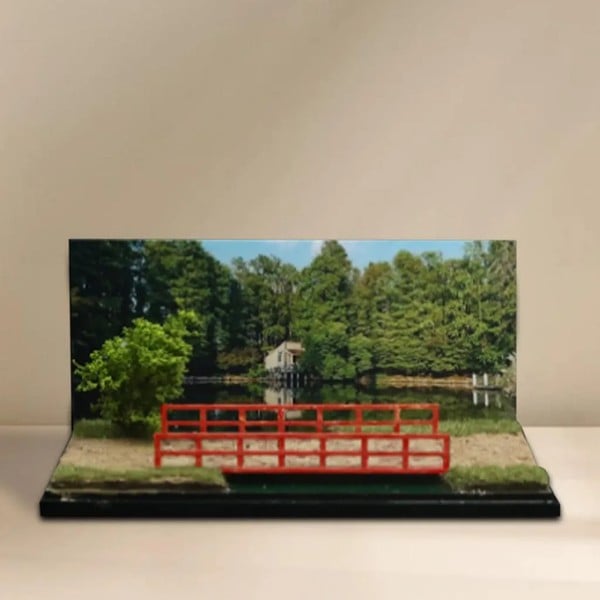 Diorama 1:64 - Cầu Đỏ Qua Hồ