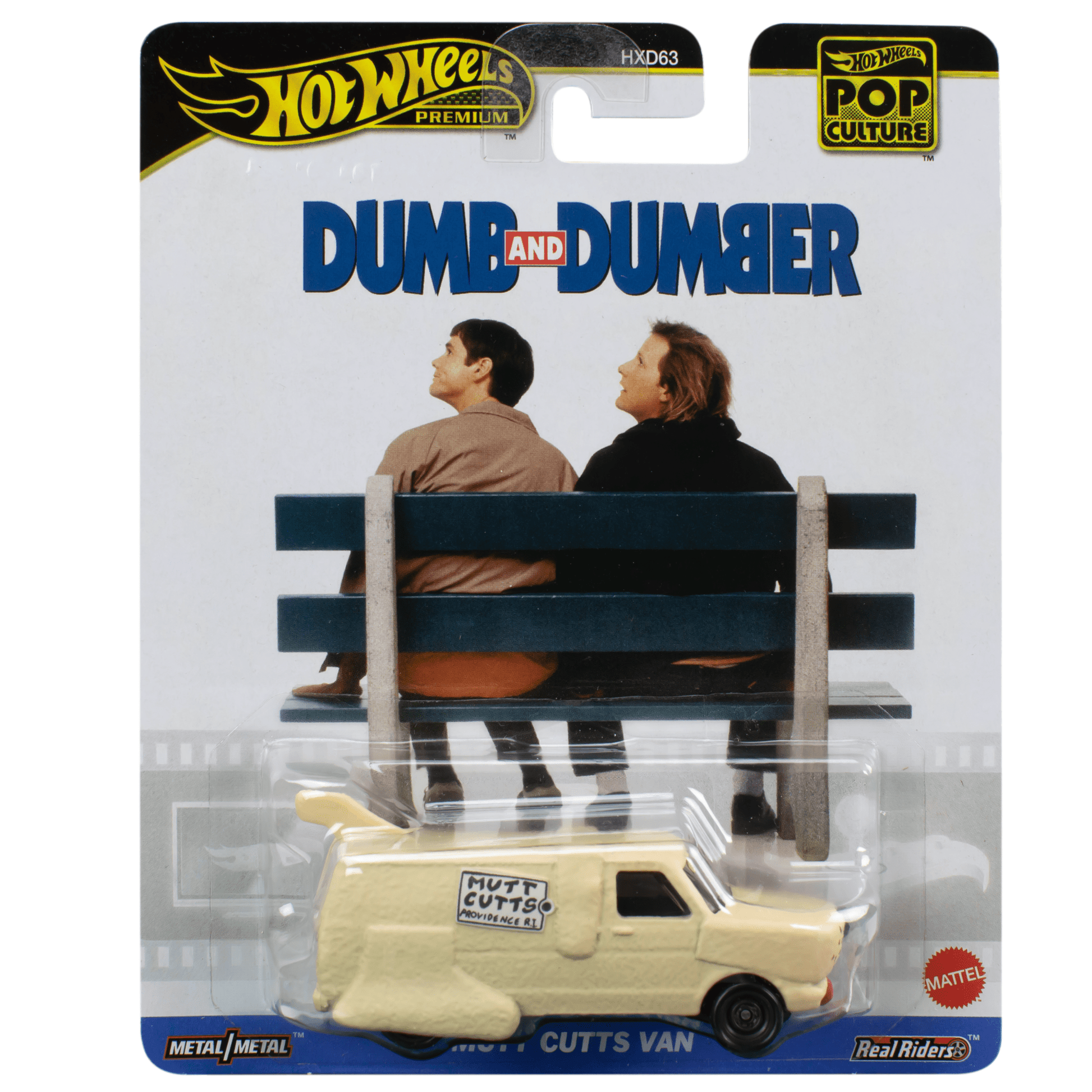 Hot Wheels Premium Pop Culture Vehicle Mutts Cutts Van - Mô hình xe kim loại 1:64 - Mattel HVJ35 - Hình ảnh sản phẩm