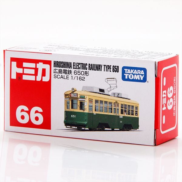 Đồ chơi mô hình xe Tomica No. 66 Hiroshima Electric Railway Type 650