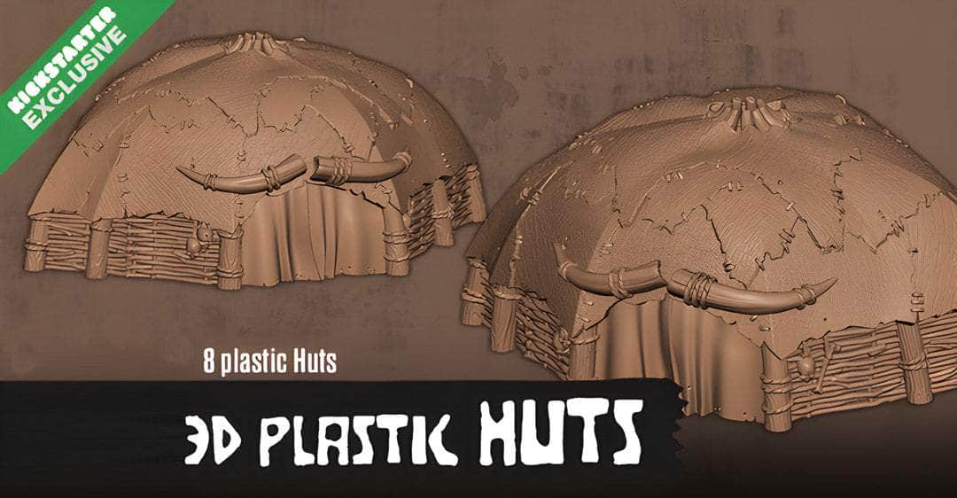 Hate: 3D Plastic Huts (Kickstarter Special)