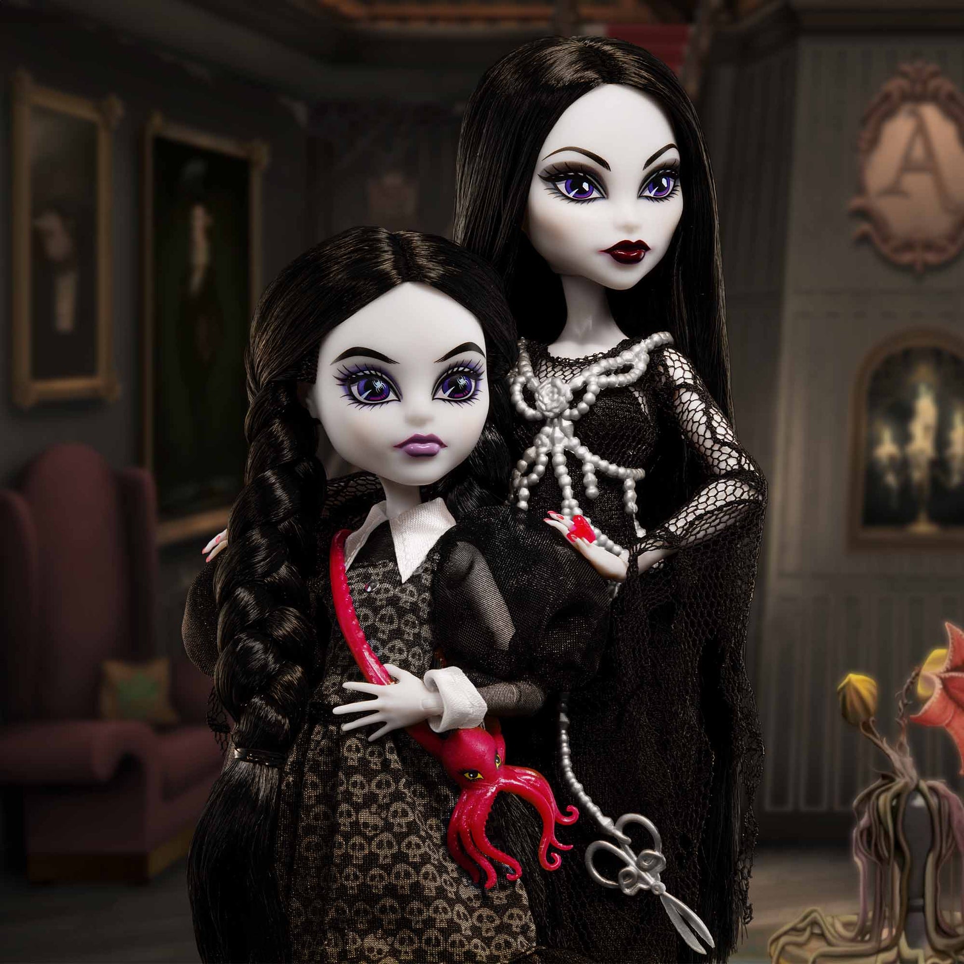 Monster High Skullector Addams Family Doll Two-Pack - Hình ảnh sản phẩm