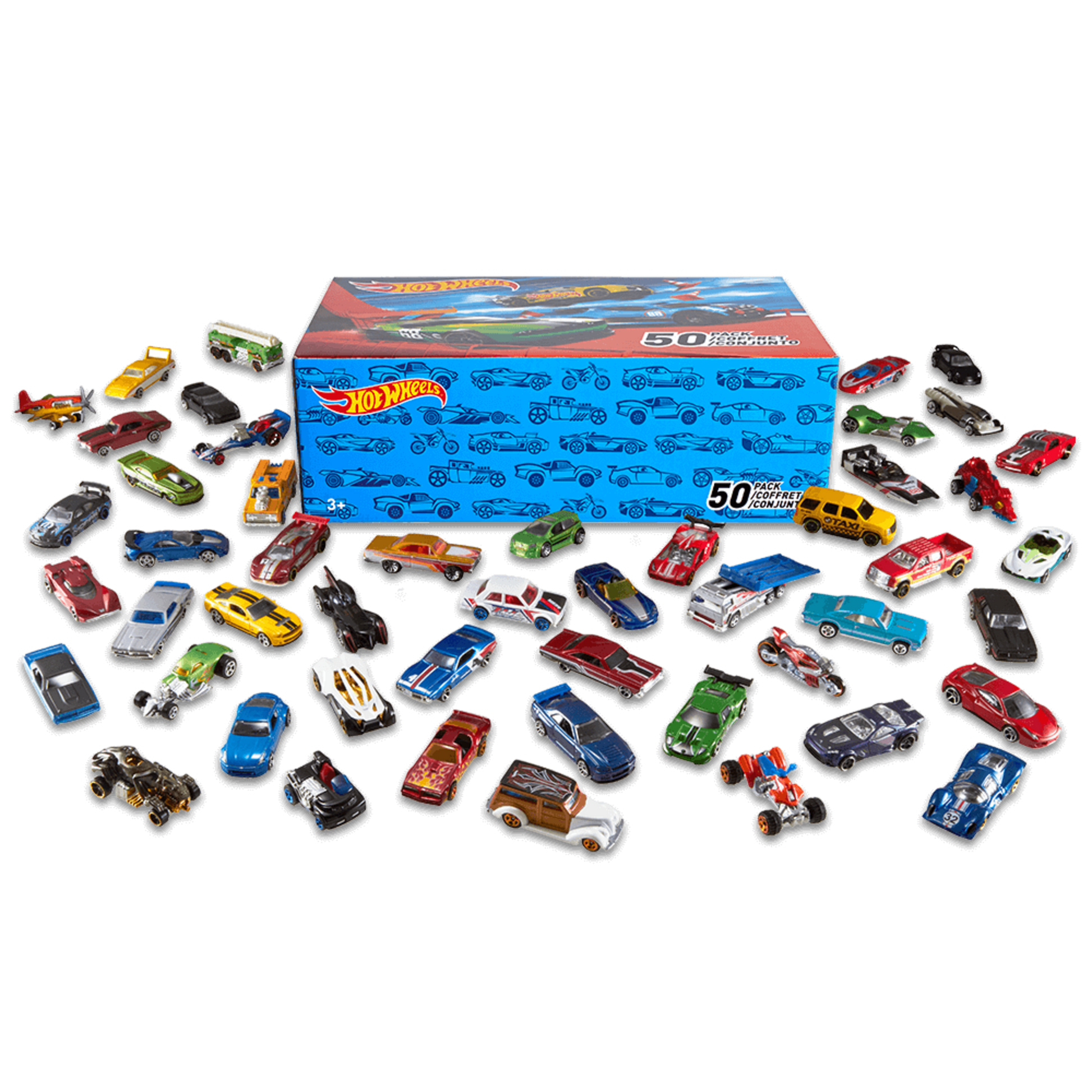 Hot Wheels Mainline 100-Car Case Pack - Bộ 100 Xe Mô Hình Sưu Tầm Mattel - Hình ảnh sản phẩm
