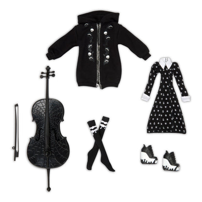 Mattel Creations Exclusive Paint It Black Fashion Pack - Bộ Phụ Kiện Thời Trang Búp Bê Monster High x Wednesday - Góc nhìn khác 3