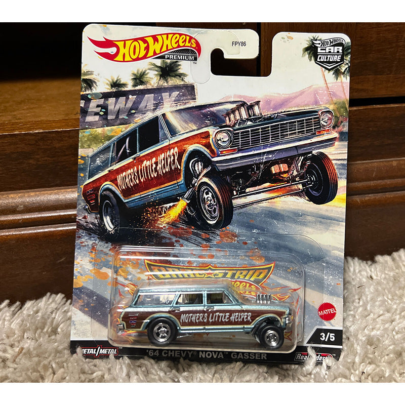 64 Chevy Nova Wagon Gasser - Xe mô hình cao cấp - Hot Wheels FPY86