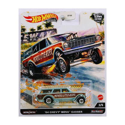 64 Chevy Nova Wagon Gasser - Xe mô hình cao cấp - Hot Wheels FPY86