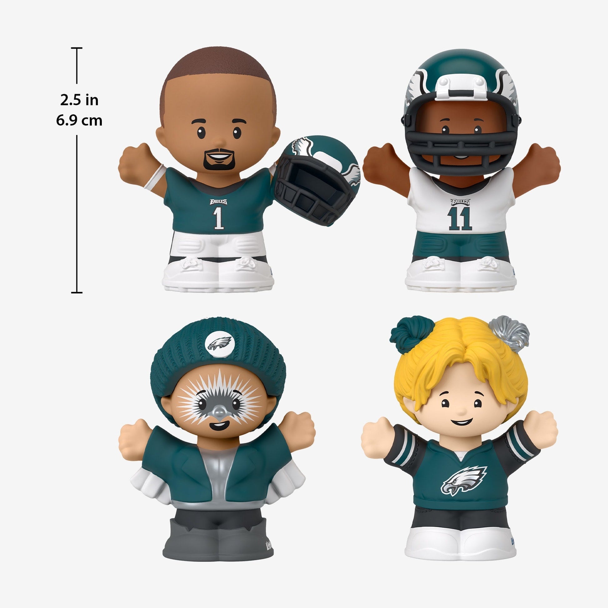 Little People Collector x NFL Philadelphia Eagles Set - Bộ Mô Hình Nhân Vật Philadelphia Eagles - Mattel - Hình ảnh bổ sung 9