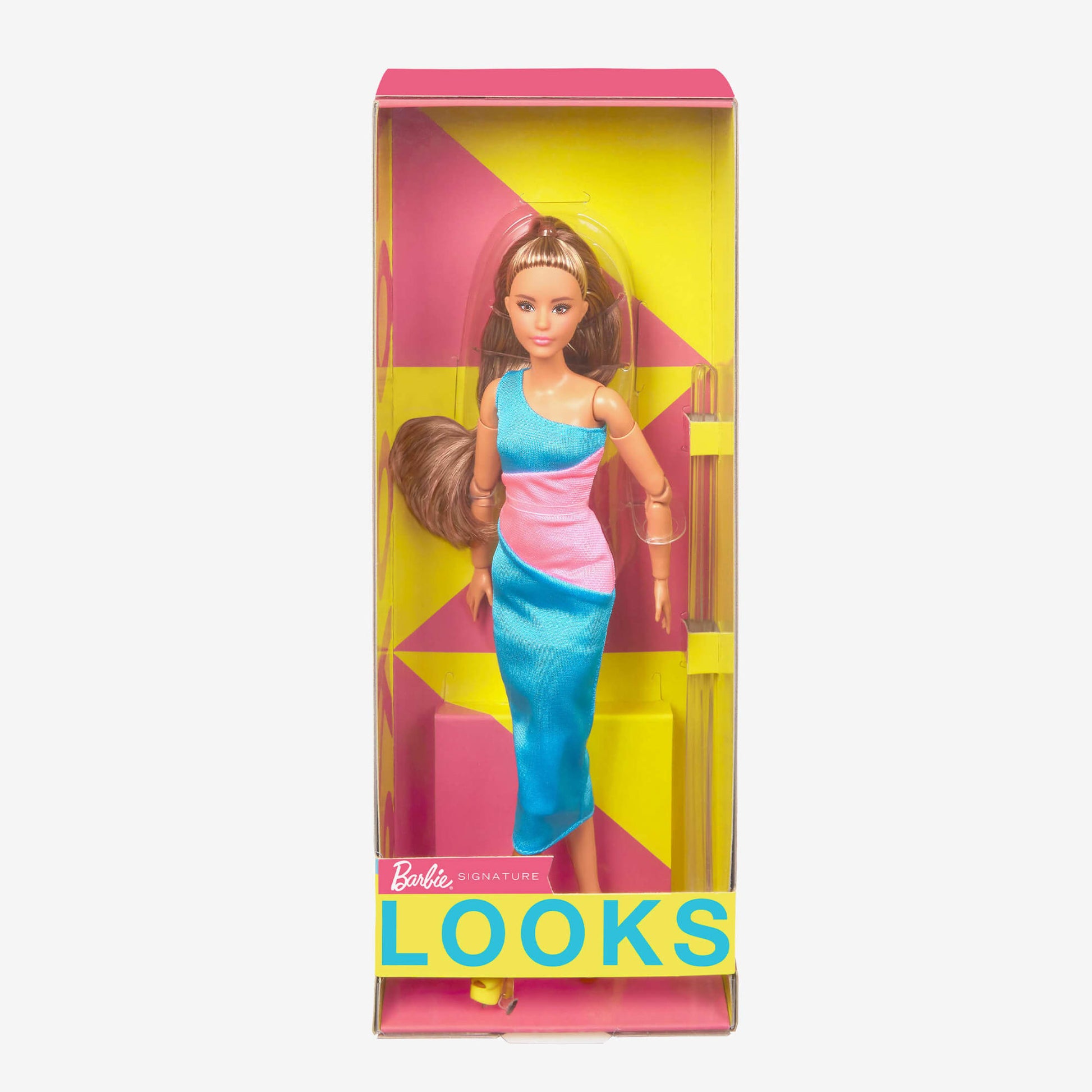 Barbie Looks Doll (Petite, Long Brunette Hair) - Búp bê thời trang cao cấp - Mattel Signature #15 - Hình ảnh bổ sung 6