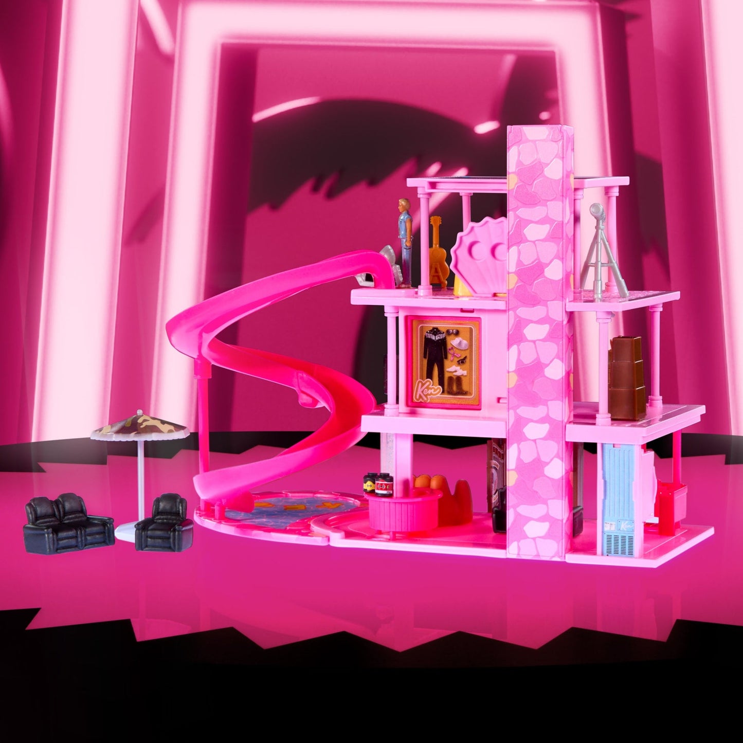 Mini BarbieLand Mojo Dojo Casa House - Mô hình Nhà Búp bê Ken Mini - Mattel Creations JCB30 - Góc nhìn khác 3