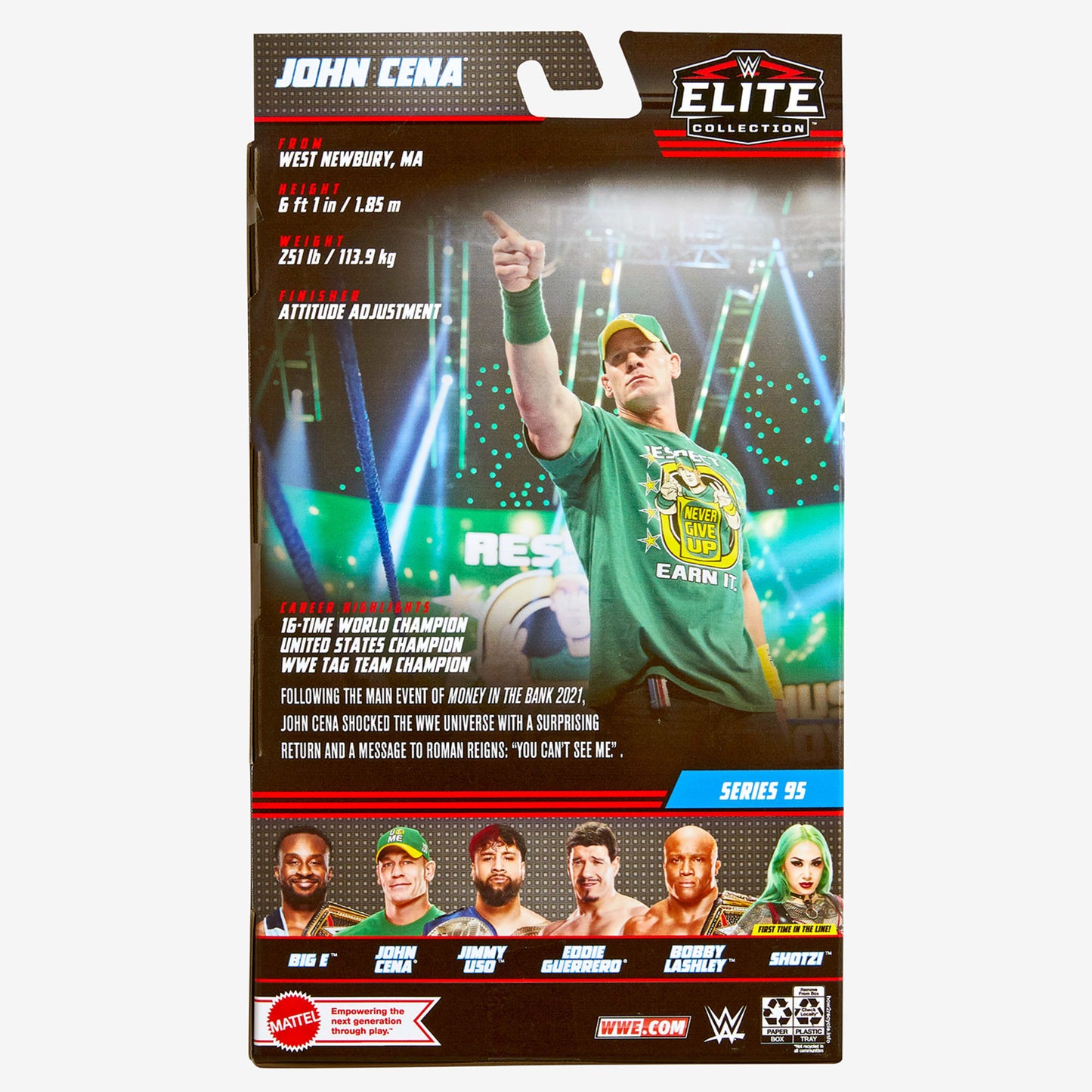 WWE John Cena Elite Collection Action Figure - Mô Hình Đô Vật Mỹ Mattel HDF37 Mattel - ảnh 2 - Action Figure