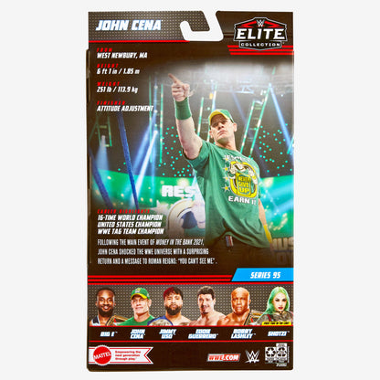 WWE John Cena Elite Collection Action Figure - Mô Hình Đô Vật Mỹ Mattel HDF37 Mattel - ảnh 2 - Action Figure