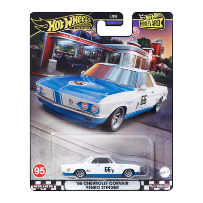Hot Wheels Premium Boulevard '66 Chevrolet Corvair Yenko Stinger - Mô Hình Xe Die-cast 1:64 Cao Cấp - Hình ảnh sản phẩm