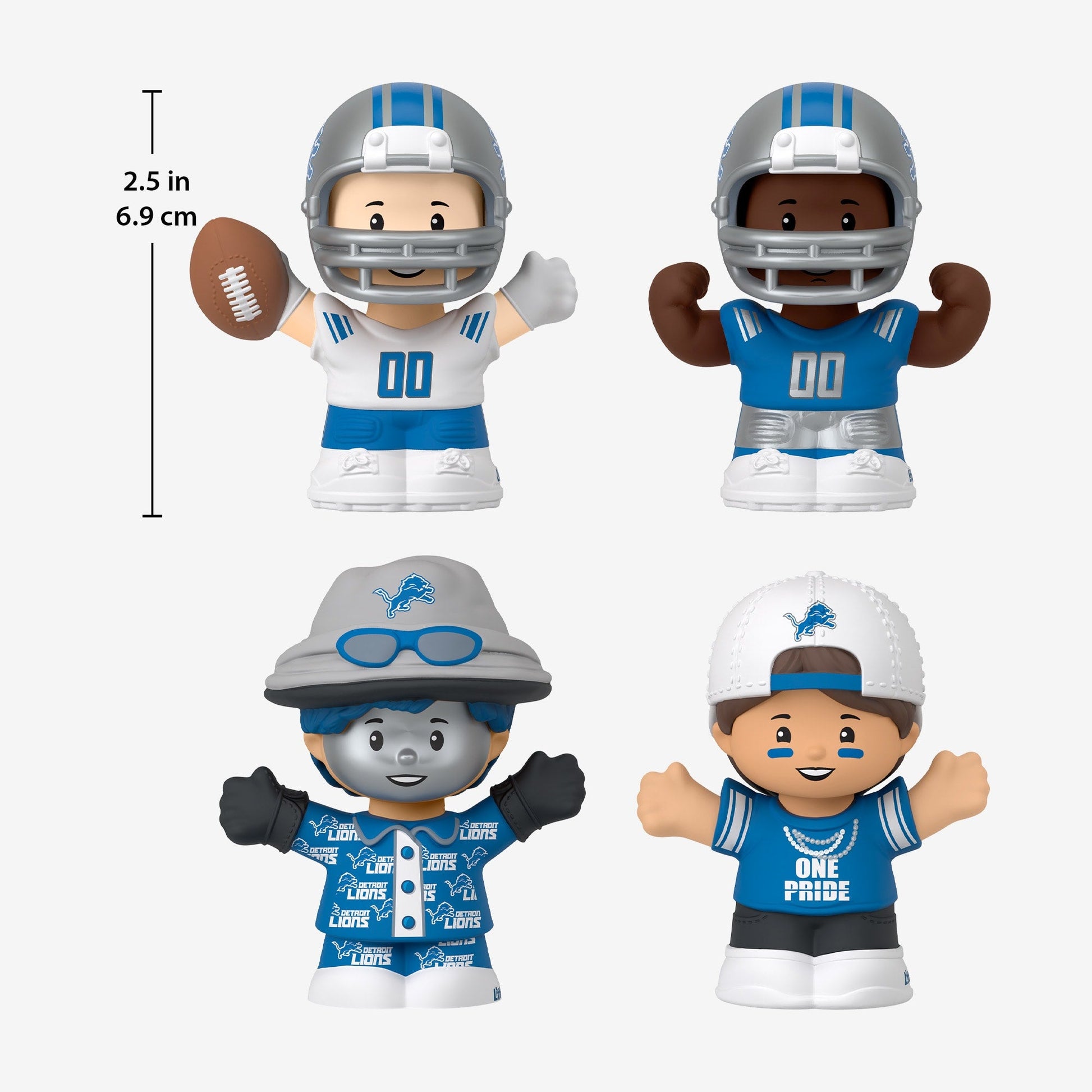 Little People Collector x NFL Detroit Lions Set - Bộ Mô Hình Đồ Chơi NFL Mattel Mattel - ảnh 2 - Figure Set