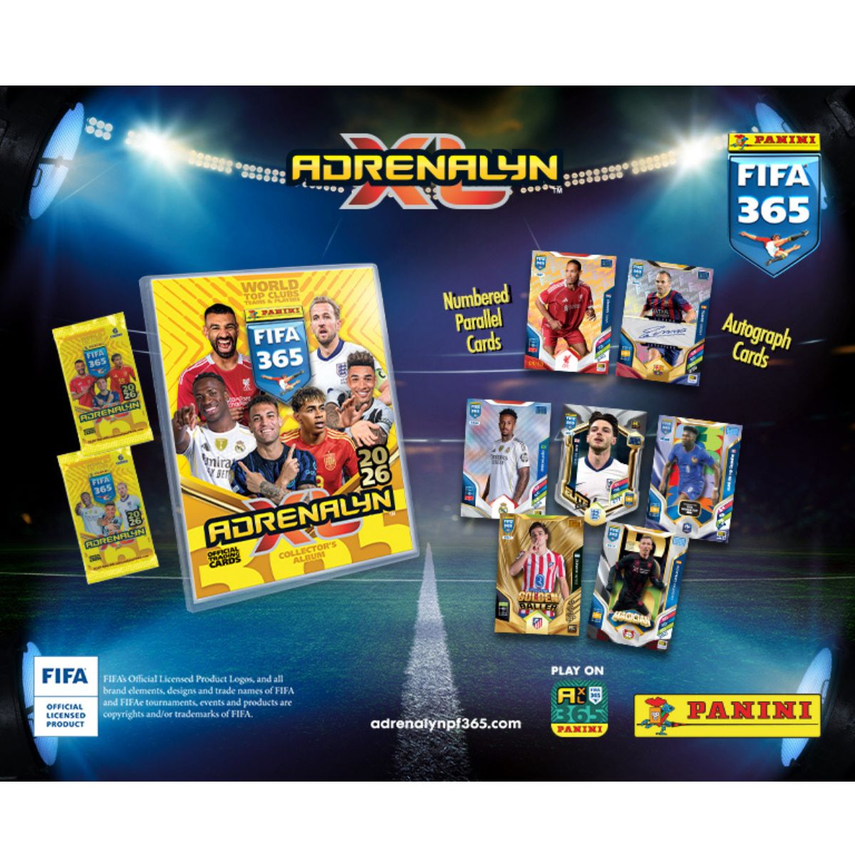 FIFA 365 2026 Starter Card Set Adrenalyn - Bộ thẻ hình khởi đầu - PANINI - Hình ảnh sản phẩm