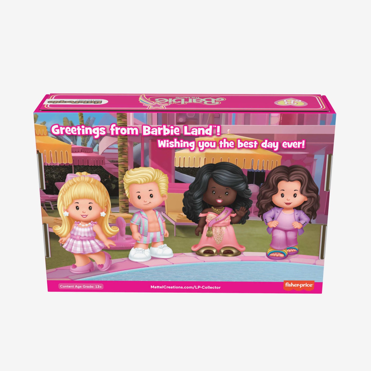 Little People Collector Barbie The Movie Special Edition Set - Bộ 4 Mô Hình Figure Sưu Tầm - Mattel HRK97 - Hình ảnh bổ sung 6