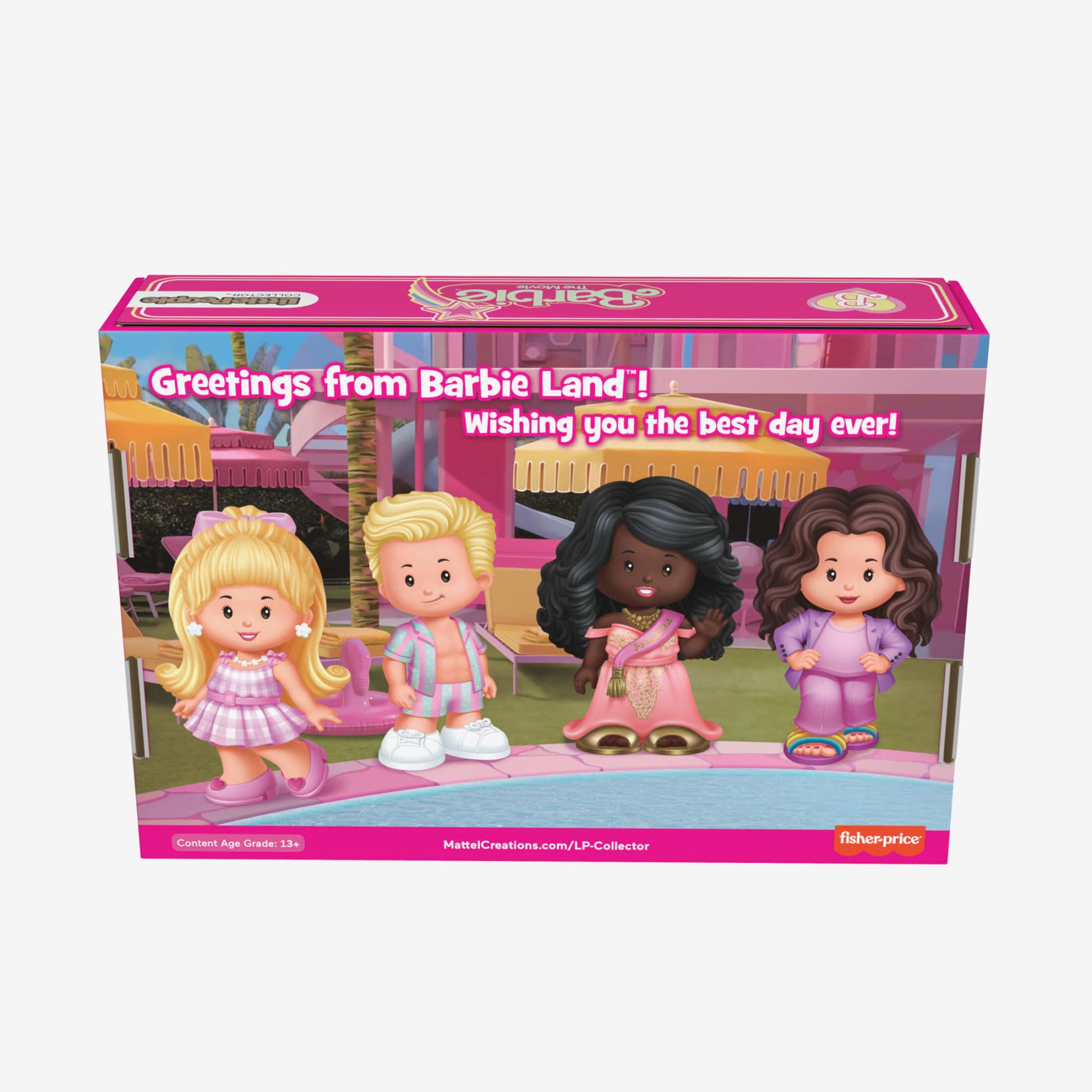 Little People Collector Barbie The Movie Special Edition Set - Bộ 4 Mô Hình Figure Sưu Tầm - Mattel HRK97 - Hình ảnh bổ sung 6