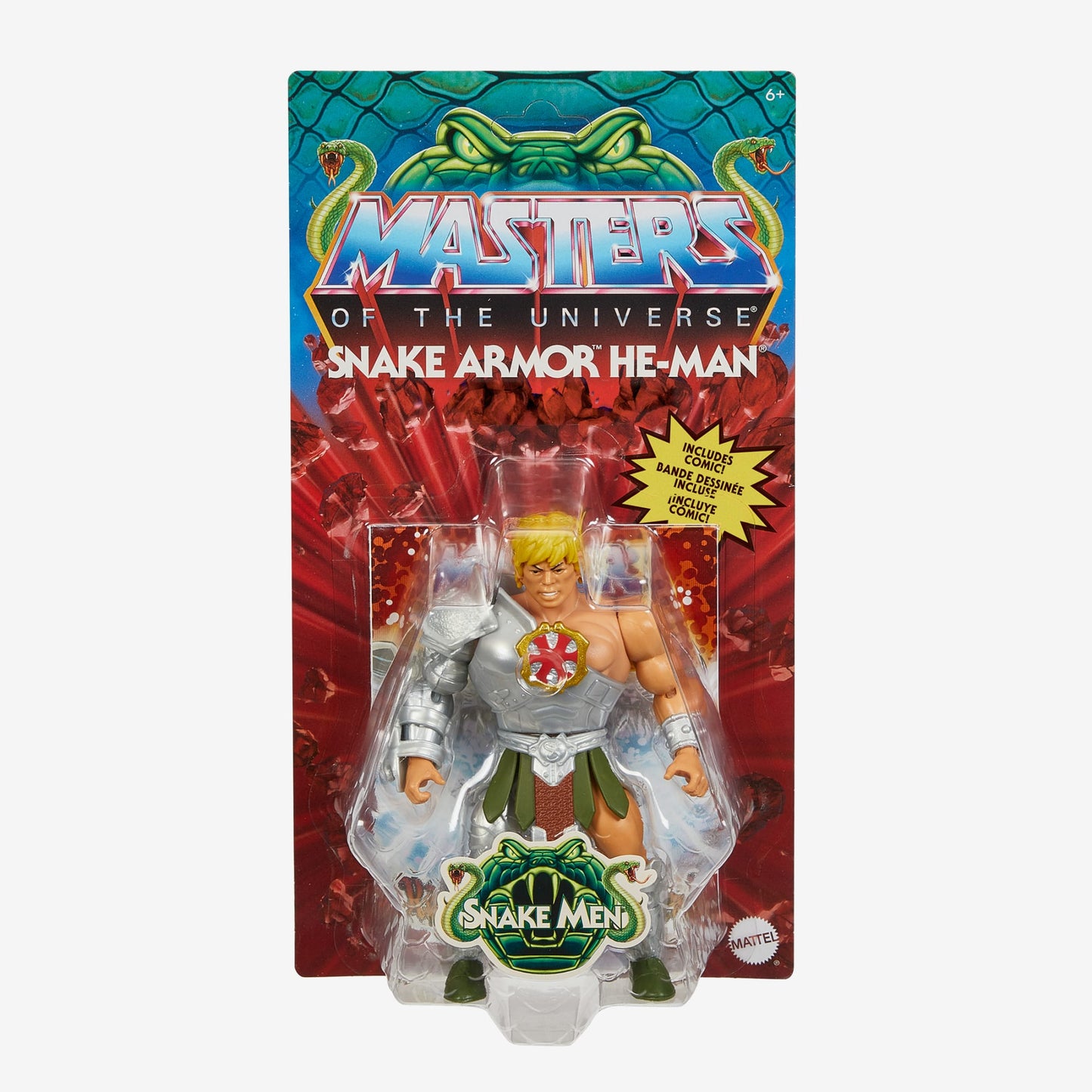 Masters of the Universe Origins Snake Armor He-Man Action Figure - Mô hình nhân vật He-Man - Mattel HKM64 - Hình ảnh bổ sung 6