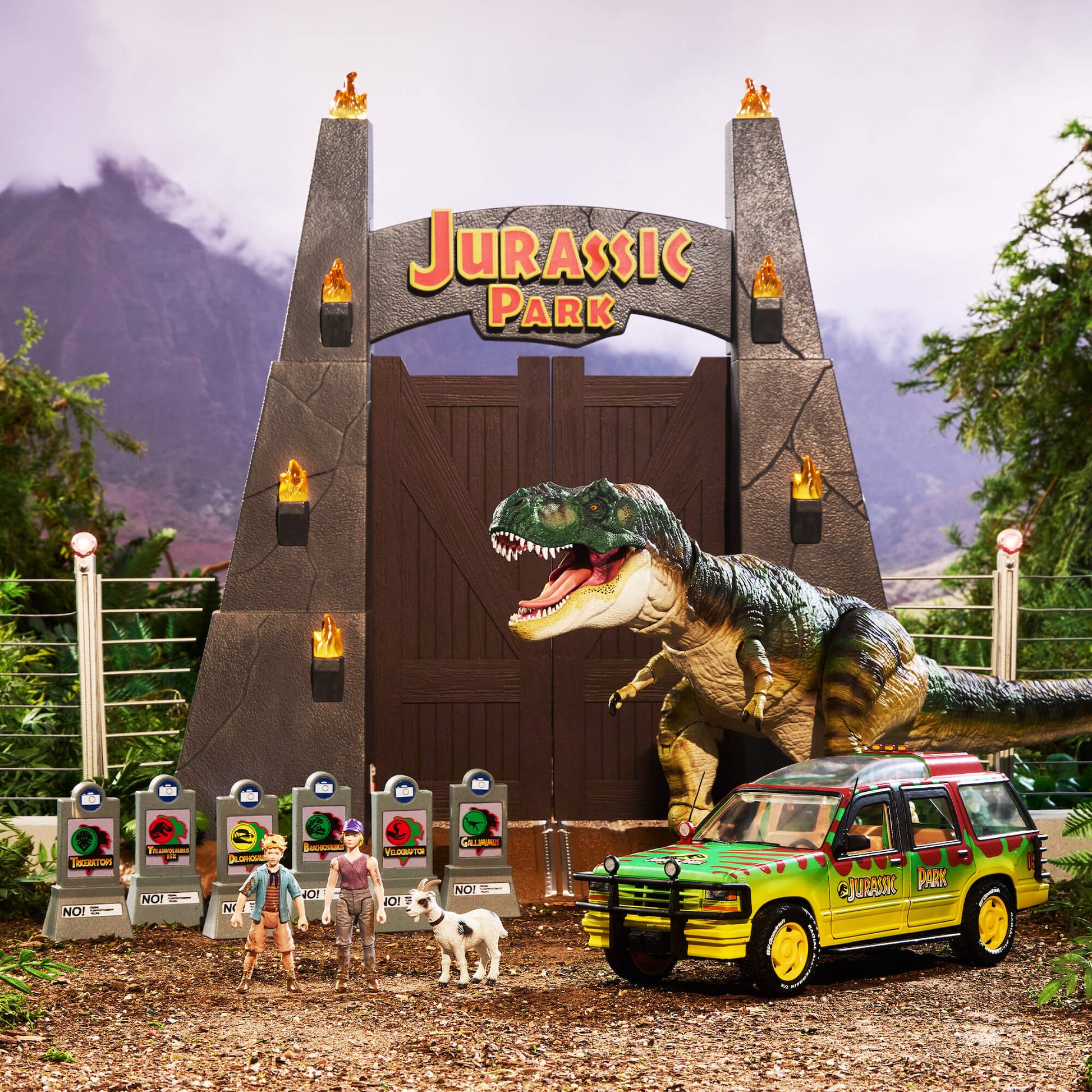 Jurassic World The Gates Crowdfund Mô hình Cánh Cổng Hammond Collection Mattel - Hình ảnh sản phẩm