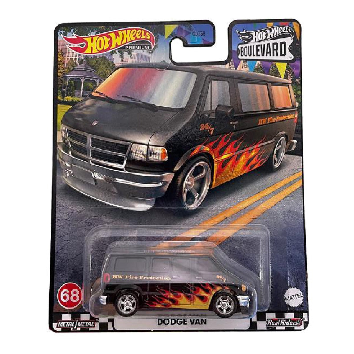 Supercar Boulevard Dodge Van Hot Wheels GJT68 - Xe mô hình die-cast tỷ lệ 1/64 - Hot Wheels