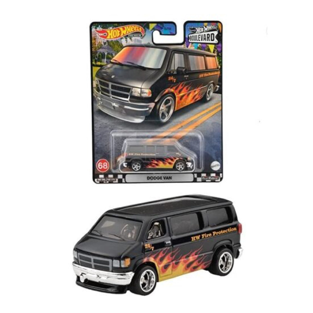 Supercar Boulevard Dodge Van Hot Wheels GJT68 - Xe mô hình die-cast tỷ lệ 1/64 - Hot Wheels