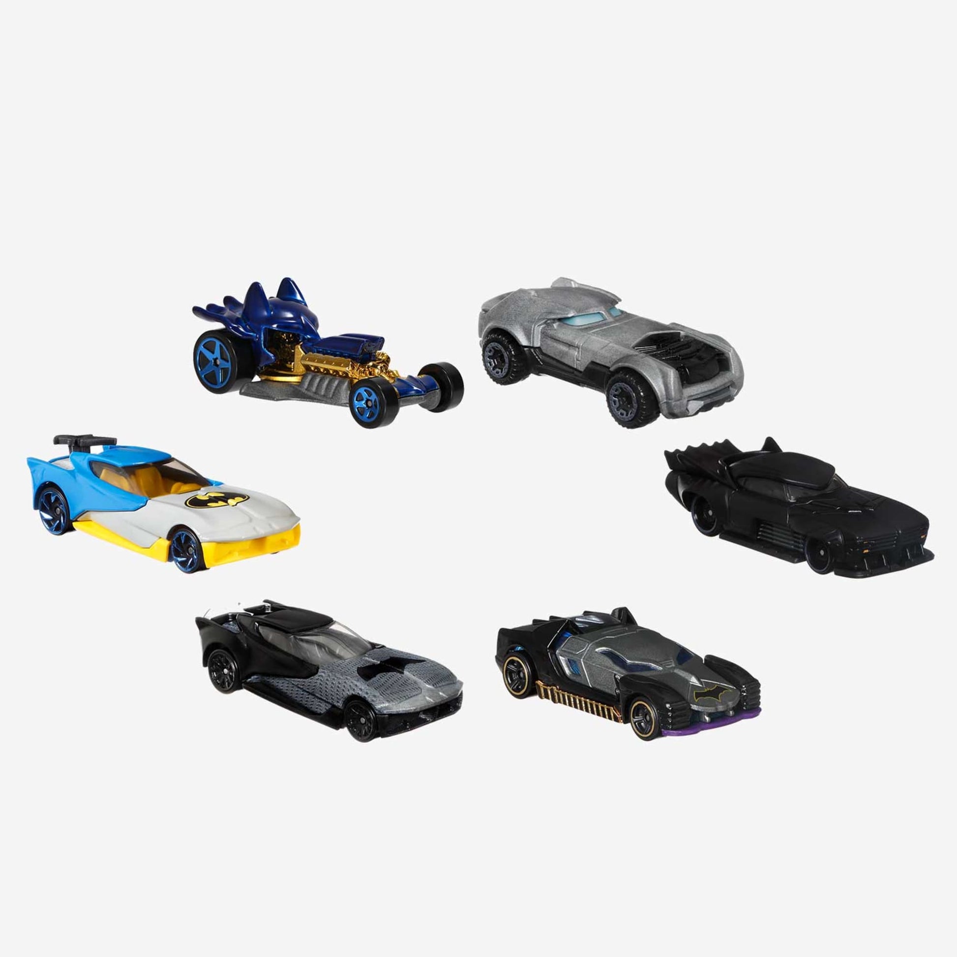 Hot Wheels Batman 6-pack - Bộ 6 Xe Mô Hình Người Dơi Tỷ Lệ 1:64 - Mattel HBY35 - Hình ảnh sản phẩm
