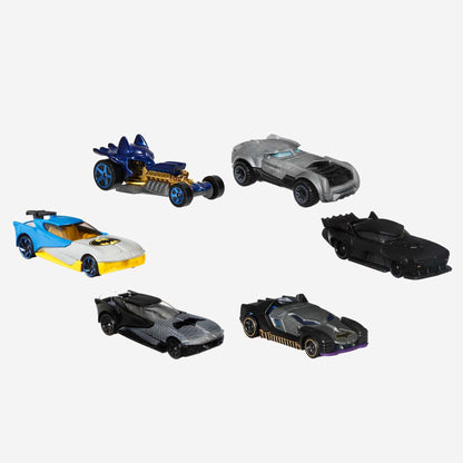 Hot Wheels Batman 6-pack - Bộ 6 Xe Mô Hình Người Dơi Tỷ Lệ 1:64 - Mattel HBY35 - Hình ảnh sản phẩm