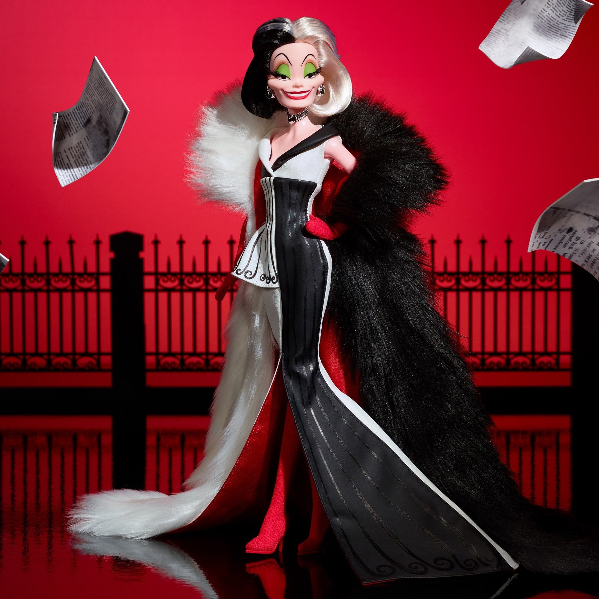 Disney Darkness Descends Cruella De Vil Doll - Búp Bê Phản Diện Sưu Tầm Cao Cấp - Mattel HWP46 - Góc nhìn khác 3