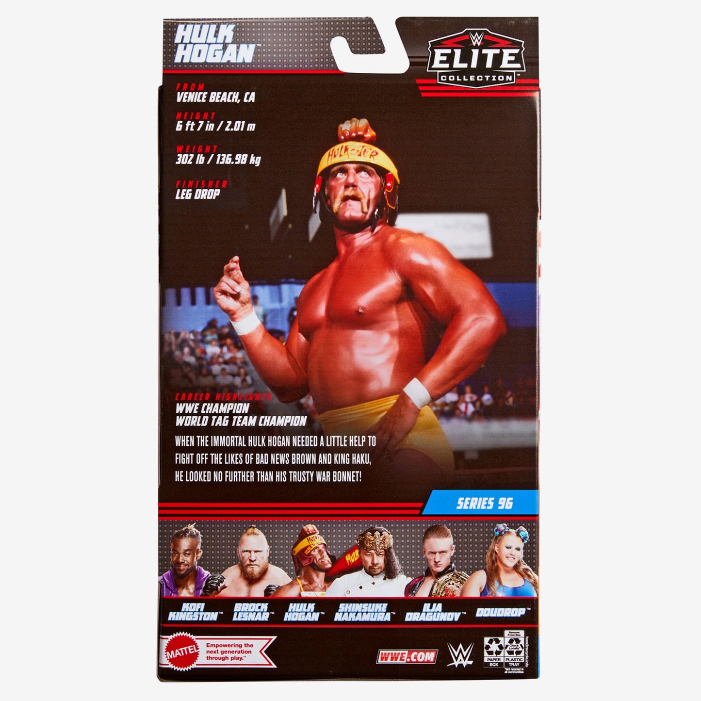 WWE Hulk Hogan Elite Collection Action Figure - Mô Hình Hành Động Siêu Sao - Mattel HDF43 - Hình ảnh bổ sung 6