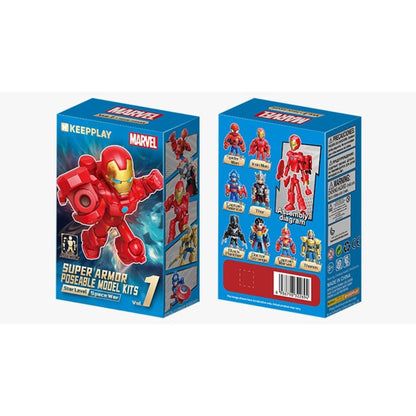 Marvel Super Heroes Blind Box Assembly Model Toy - Mô hình lắp ráp Blind Box - KEEPPLAY 73002