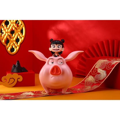Gift Box Toy Model of Character Na Tra Riding Pig Na Tra NZCM01 - Mô hình nhân vật Na Tra cưỡi heo - NA TRA NZCM01