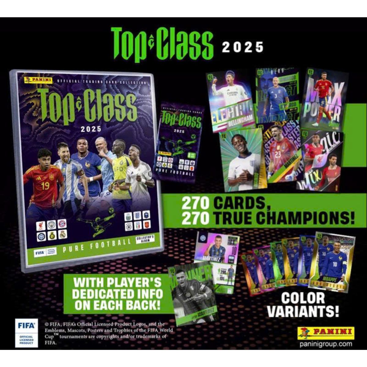 FiFa Top Class 2025 Card Box - Hộp thẻ hình bóng đá sưu tập - Panini